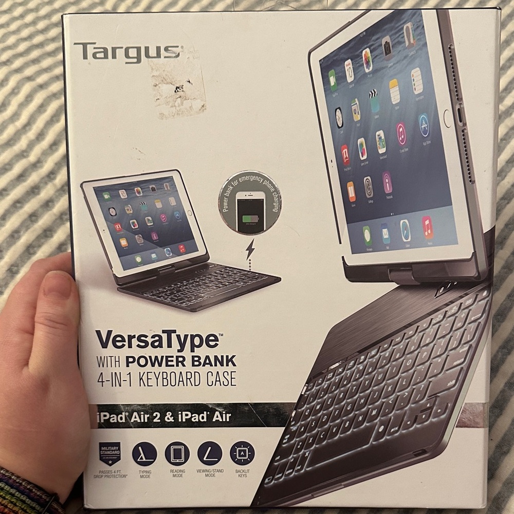 Targus VersaType Black Keyboard Case for iPad Air 2 & iPad Air